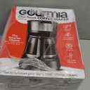 Gourmia Drip Coffee Maker  12 Cup, One-Touch Operation, Pause & Serve, Automatic Keep Warm, Easy View Water Window, Compact Design, Stainless Steel Accents, Black
