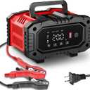 Car Battery Charger 20Amp, 12V 24V LiFePO4 Lead Acid Automatic Smart Battery Maintainer,Trickle Charger Automotive & Desulfator, Repair & Winter Mode w/Protections For AGM STD Gel Deep Cycle Batteries