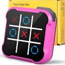 Tic Tac Toe Game, 4 in 1 Handheld Educational Game Machine, Electronic Tic Tac Toe Game for Education and Memory Growth, Home, Toy Board Game for Kids and Adults (Purple)