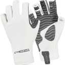 5 x Fishing Gloves UV Protection Gloves Sun Protection Gloves UPF50+ Men Women for Outdoor, Kayaking, Rowing (Small, White)