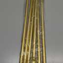 2 Pack Gold Curtain Rods for windows 32 to 48 inch, 5/8 inch Splicing Heavy Duty Metal Curtain Rod Set with Brackets