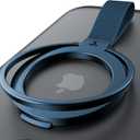 TORRAS 2025 Upgrade (Gen 6.0) Magnetic Phone Grip Holder Kickstand with Braided Strap, Fit for MagSafe Ring Removable, for iPhone 17 16,15, 14, 13 12 Samsung Galaxy, Google, Ostand Ring, Navy Blue