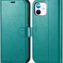 TUCCH Case for iPhone 12, Shockproof Wallet Case [RFID Blocking ] Card Holder, Synthetic Leather Cover Stand Full Protection Compatible with iPhone 12/12 Pro (6.1 Inch, 2020)  Cyan