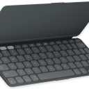 Logitech Keys-to-GO 2 Portable Wireless Keyboard with Built-in Cover, Slim and Compact Bluetooth Keyboard for iPad, iPhone, Mac, and Apple TV, Easily Switch with Devices - Graphite