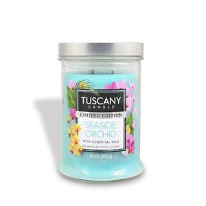 Tuscany Candle Seaside Orchid: Coastal Scented Summer Candle, 18 oz