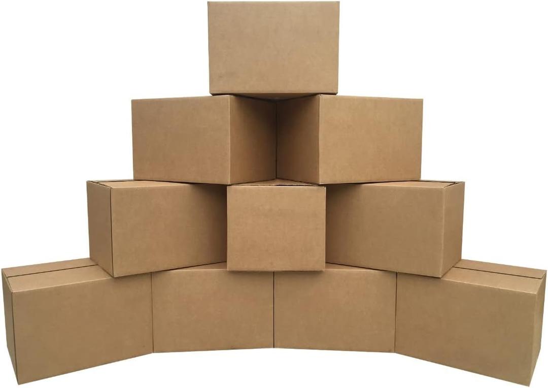 Moving Boxes Medium 18x14x12-Inches (Pack of 10), Cardboard Boxes For Storage, Mailing & Shipping