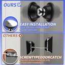 2 x RV Magnetic Door Catch with Strong Magnetic 2 Pack Camper Door Holder for Trailer Motorhome (Black-2 Pack)