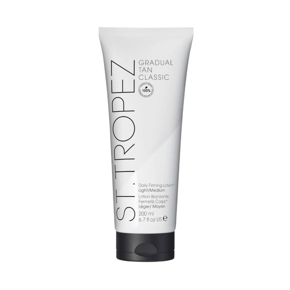 St.Tropez Gradual Tan Firming Lotion,Sun Kissed Glow Self Tan Moisturizer, 5 Skincare Benefits, Vegan, Natural & Cruelty Free