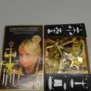 Original Swedish Christmas Chimes, Santa, Carousel and 4 Candles  Scandinavian Spinning Festive Chimes for Christmas, Best Memorial Gift Since 1948, Home Decorations - Brass