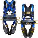 Fall Arrest Safety Harnesses Full Body Protection Roofing Harness Construction Harness 5 Point Adjustment Harness Back Padded,arneses de seguridad para construccin ANSI/ASSP Compliant