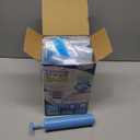 Vacuum Storage Bags with Hand Pump, Plastic Packaging Bags, 80% Space Saver Vacuum Seal Bags for Clothing, Travel Lugggage, Blankets, Comforters, 20 Combo