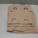 NICETOWN Sheer Linen Curtains for Windows 84 inch Length, (Burlap) Grommet Semi Balance Privacy & Light Vertical Flax Sheer Drapes for Bedroom/Living Room, W52 x L84, 2 Panels