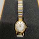 Small Gold Watches for Women,Analog Womens Watch with Stainless Steel Expansion Band,Oval Case Roman Dial,Water Resistant