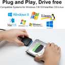 SATA to USB 3.0 Adapter, External Hard Drive Converter Cable for 2.5" 3.5" HDD, SSD with Power Supply