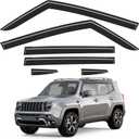 Tape-on Window Visors Rain Guards for 2015-2024 Jeep Renegade