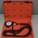 Exhaust Back Pressure Tester Car Catalytic Converter Clog Tester Exhaust Back Pressure Gauge Kit Automotive Exhaust Back Pressure Tester Kit with 6-Foot Hose & Adapter (M12&M18) & Carry Box