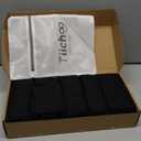 TIICHOO Mens Incontinence Underwear Washable Urinary Leakproof Underwear Cotton Boxer Briefs 100ml Absorbency 5 Pack (3X- Large, Black)