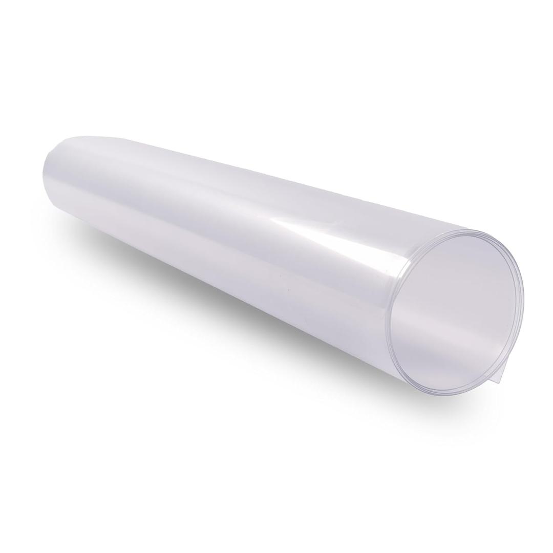 12-Pack Crystal Clear PET Plastic Sheet - Thick & Flexible - Clear Plastic Sheets for Crafts, Poster Protection, DIY Projects - Transparent Plastic Sheet in 48"x24"x0.03"