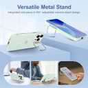 Mitywah iPhone 16 Pro Max Case with Stand, Strong-Magnetic Cover Fit for Magsafe, Military Grade Drop Protective Case, Slim Matte Translucent Kickstand Phone Cover, Pink