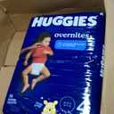 Huggies Overnites Size 4 Overnight Diapers (22-37 lbs), 58 Ct, Packaging May Vary
