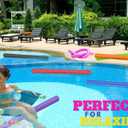 Chochkees Floating Pool Noodles Foam Tube 2-Pack, Thick Hollow Noodles for Floating in The Swimming Pool, 52" Inches Long
