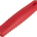 Lodge Silicone Hot Handle Holder - Dishwasher Safe Hot Handle Holder Designed for Lodge Carbon Steel Pan Products - Reusable Heat Protection Up to 500 - Red (7")