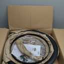 Gas One 22 in Outdoor Wood Burning Fire Pit with Mesh Lid and Fire Picker  Durable Alloy Steel Fire Pits for Outside  Small Fire Pit for Backyard, Porch, Deck, Camping, BBQ