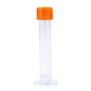PEKYBIO Clear Plastic Graduated Test Tubes 10ml Sterile Sample Storage Container with Screw Cap Self-Standing Lab Transport Tube, Case of 50