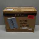 Square Swivel Stool with Wheel for Work SPA Shop Massage Height-Adjustable and Cost-Effective Rolling Stool Chair with Back (Brown)