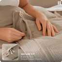 Bedsure Muslin Duvet Cover King Size - 100% Cotton 3-Layer Gauze Duvet Cover PureWoven Ultra-Soft & Breathable Bedding Set with Zipper Closure and 8 Corner Ties (Light Brown, King, 104"x90")