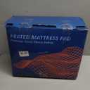 Homemate King Size Heated Mattress Pad, Coral Fleece, 5 Heated Settings, Dual Controller, 10 Hours Auto Off, 21 Inches Maximum Length, 80"x78", White