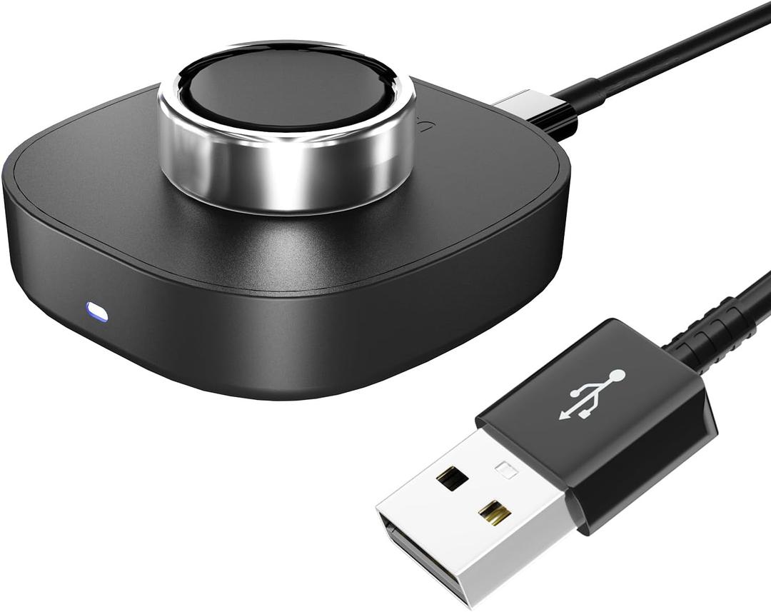 Charger for Oura Ring 4/ Ceramic - Size 7- Quick Charge Dock with 3FT USB-C Cable, Fast Replacement Charging Base Compatible with Oura Ring Gen 4