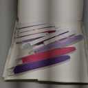 SUNBEAUTY Paper Flowers Decorations for Wall, Purple and Pink for Wall Paper Flower Fan Classroom Decoration Paper Floral Backdrop Decor Paper Fans Decoration Hanging Paper Flower Wall Decor Set of 9