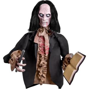 Halloween Animatronics Zombie - Halloween Yard Scary Groundbreaker Decorations Outdoor 2.5FT with Creepy Sounds and Light Up Eyes,Touch Sound Activation Outside Lawn Yard Haunted Prop