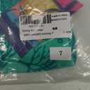 Jimmy Baha·mas Girls 1 Piece Sport Swimsuits with Cross Back Strap Colorful Fish Scales Print and Two Cute Bow Decorations, Light Green, 7