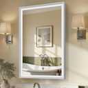 24x36 Inch White Bathroom Mirrors for Over Sink
Aluminum Framed Rectangle Bathroom Vanity Mirror for Wall, Anti-Rust, HD Tempered Glass, Modern, Horizontal/Vertical