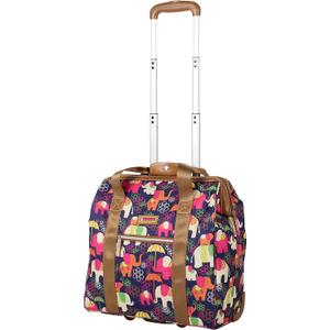 Lily Bloom Design Pattern Carry on Bag Wheeled Cabin Tote (Elephant Rain)