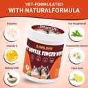 Dog Dental Wipes - Tooth Brushing Kit for Cats & Dogs - Dog Toothbrush Finger Dental Wipes to Remove Plaque & Tartar,Effective Teeth Cleaner (100PCS)