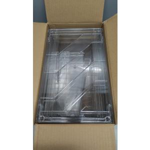 2Pack Large Stackable Kitchen Storage Drawers, Clear Foods Organizer Bins with Handles, Easily Assemble for Bathroom, Kitchen, Pantry, Cabinet, Closet(XL-Down Handle)