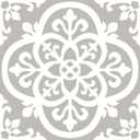 FloorPops FP2942 Medina Peel & Stick Floor Tiles, Grey (12"L x 12"W x 0.06"T)