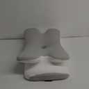 Cervical Neck Pillow for Neck Shoulder Pain Relief, Soft Contour Side Sleeper Pillow of 2 Heights, Odorless Q-max Cooling Memory Foam Orthopedic Bed Pillow for Back Stomach Sleeper (Grey-white)