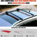 Roof Rack Cross Bars for 2014-2026 Subaru Forester 396lbs Lockable Roof Rails Crossbars Anti-Theft Roof Rackfor Cargoes, Bicycles, Kayaks, Luggage Racks, Suitcases, Canoes
