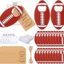Layhit 24 Sets American Football Bottle Opener with Organza Bags Thank You Tags Football Bottle Opener Bulk Funny Gifts for Men Women Sports Enthusiast College Student