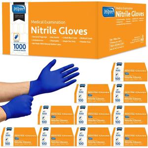 Inspire Nitrile Exam Gloves | The Original Quality Stretch Nitrile Cobalt Blue | 4.5 Gloves Disposable Latex Free Medical EMT (Medium)