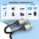 4k HDMI Cable 65 FT,High Speed HDMI 2.0 Cord, Support 4K@60Hz, ARC, HDR, 3D, Ethernet, Compatible with TV, Blu-Ray, PS4/5,Projector, Soundbar, Sky, PC, Laptop