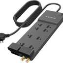 Belkin Surge Protector Power Strip, 8 AC Multiple Plug Outlet w/ 12ft Heavy-Duty Extension Cord, UL-listed Outlet Extender w/ Flat Plug for Home, Office, Computer Charging - 3,550 Joules of Protection