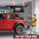 Jack Boss Hard Top Removal,Fits for Jeep Wrangler, Compatible with All Jeep Wrangler JK JL Models, Easy One-Person Operation Roof Hardtop Hoist with Anti-Drop System, Supports 8-16 ft