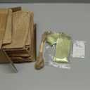 Windyun 12 Pcs Burlap Tote Gift Bag with Handle, Reusable Gift Bag with Thanks Card and Ribbon for Wedding Bridesmaid Proposal Beach Party Grocery Shopping DIY Crafts (Green Silk Ribbon)