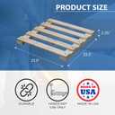 Treaton, Heavy-Duty 2-Way Entry Wooden Pallet – 23.5x23.5x2.25”, Industrial-Grade Hardwood Shipping Pallet, Durable, Reusable, Stackable, Easy to Handle, Commercial Use as a Floor-Pallet, 1 Pack
