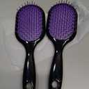 Vented Detangling Hair Brush - 2 Pack Detangler Hairbrush for Effortless Tangle Removal - Ultra-Soft Bristles -For Natural Curly Straight Wet Dry Damaged Hair for Women Men Kids (Purple+Purple)